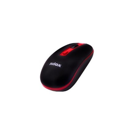 Ratón NILOX Wireless 1000dpi Negro/Rojo (NXMOWI2002)