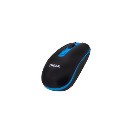 Ratón NILOX Wireless 1000dpi Negro/Azul (NXMOWI2003)