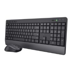 Teclado+Ratón Trust Trezo RF Wireless Negro (24531)