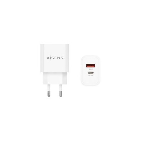 Cargador de Pared AISENS 20W USB-A/C Blanco (A110-0681)