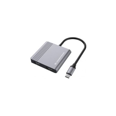 Adaptador CONCEPTRONIC 4en1 USB-C 3.0 Gris (DONN13G)