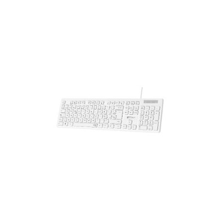 Teclado SUBBLIM Slim Silencioso Blanco (SUBKBC-0SSK51)