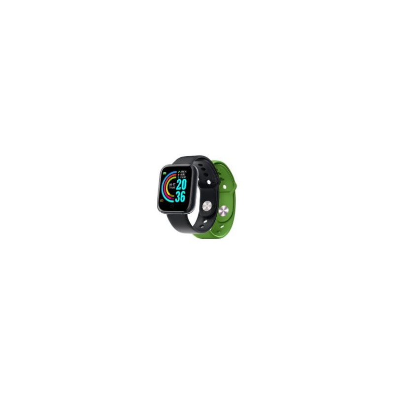 Smartwatch CELLY 1.44" BT Negro/Verde (TRAINERBEATGN)