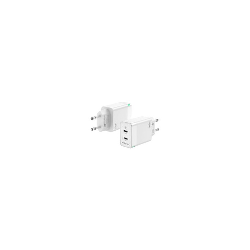 Cargador Pared AISENS 2Usb-C 45W (ASCH-45W2P005-W) Cargador Pared AISENS 2Usb-C 45W (ASCH-45W2P005-W)
