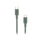 Cable NUBBEH Elisium USB-C/USB-C 1m Verde (NBTCABLCCG1)