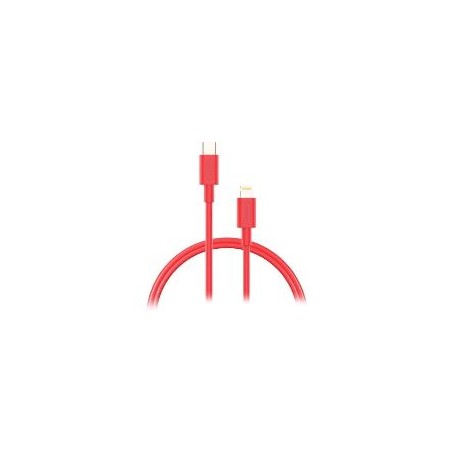 Cable NUBBEH USB-C/Lightning 1m 2A Rojo (NBTCABLCLR1)