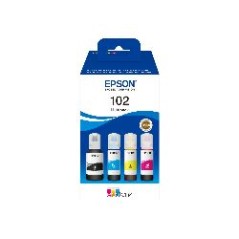 Tinta Epson 102 EcoTank Pack Negro/Color (C13T03R640)