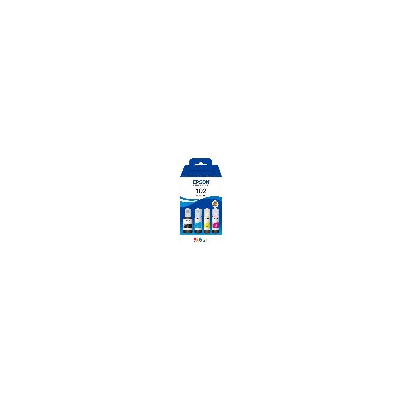 Tinta Epson 102 EcoTank Pack Negro/Color (C13T03R640)