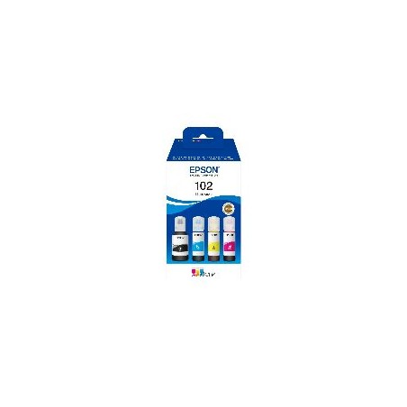 Tinta Epson 102 EcoTank Pack Negro/Color (C13T03R640)