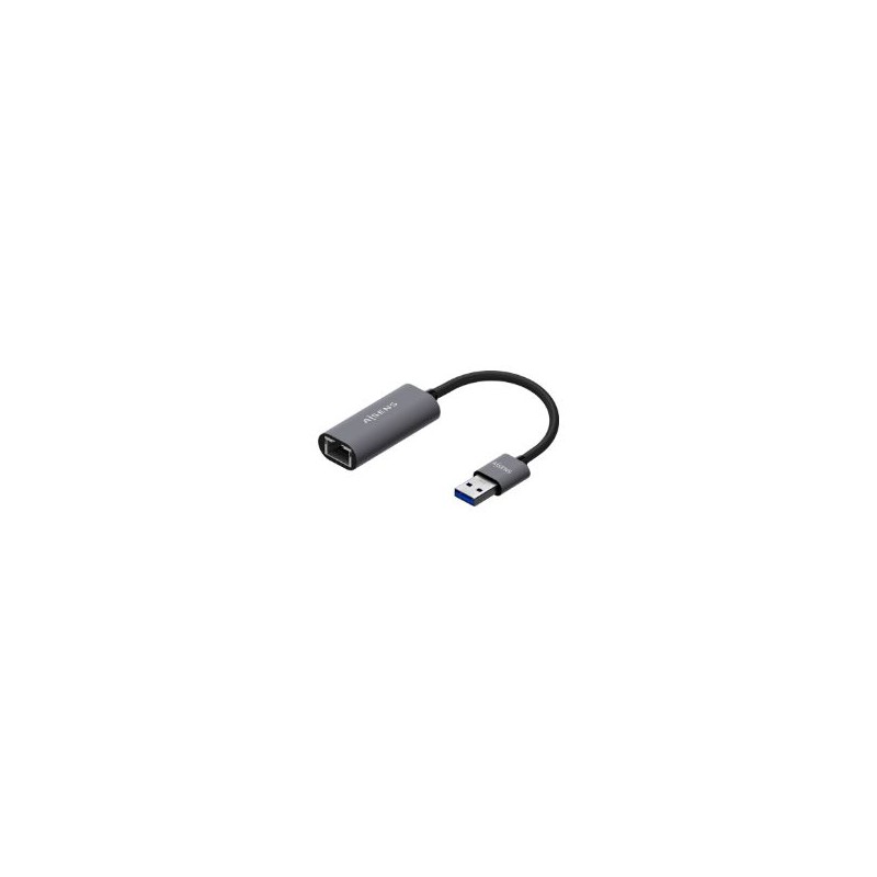 Adaptador AISENS USB-A 3.0 a RJ45 15cm Gris (A106-0708) Adaptador AISENS USB-A 3.0 a RJ45 15cm Gris (A106-0708)