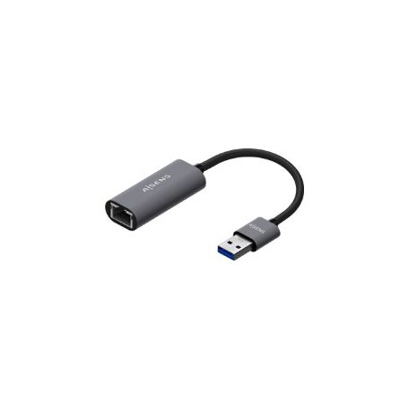 Adaptador AISENS USB-A 3.0 a RJ45 15cm Gris (A106-0708)