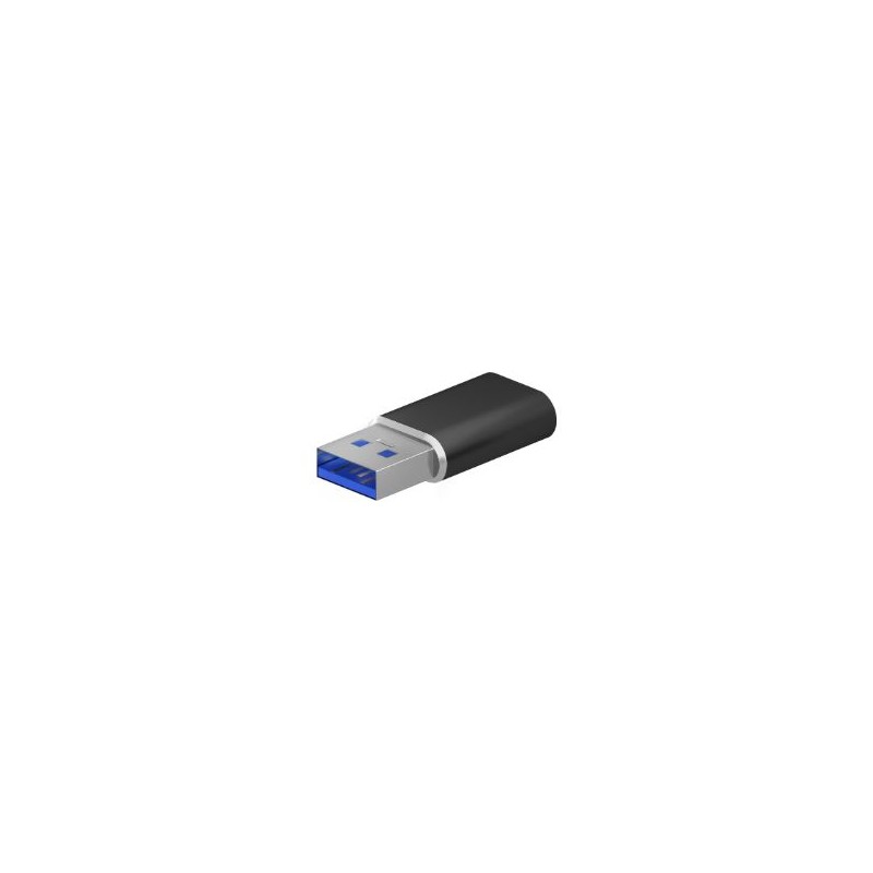 Adaptador AISENS USB-A/M a USB-C/H Negro (A108-0678)