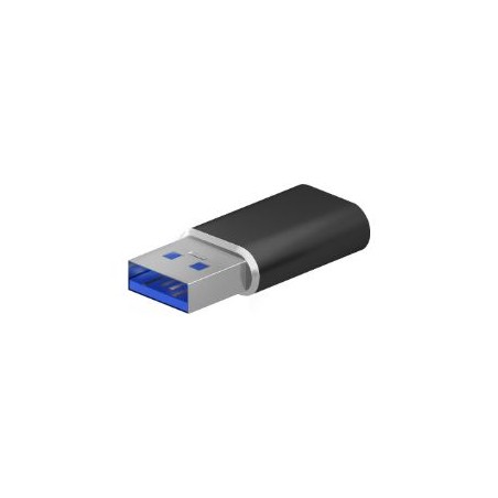 Adaptador AISENS USB-A/M a USB-C/H Negro (A108-0678)