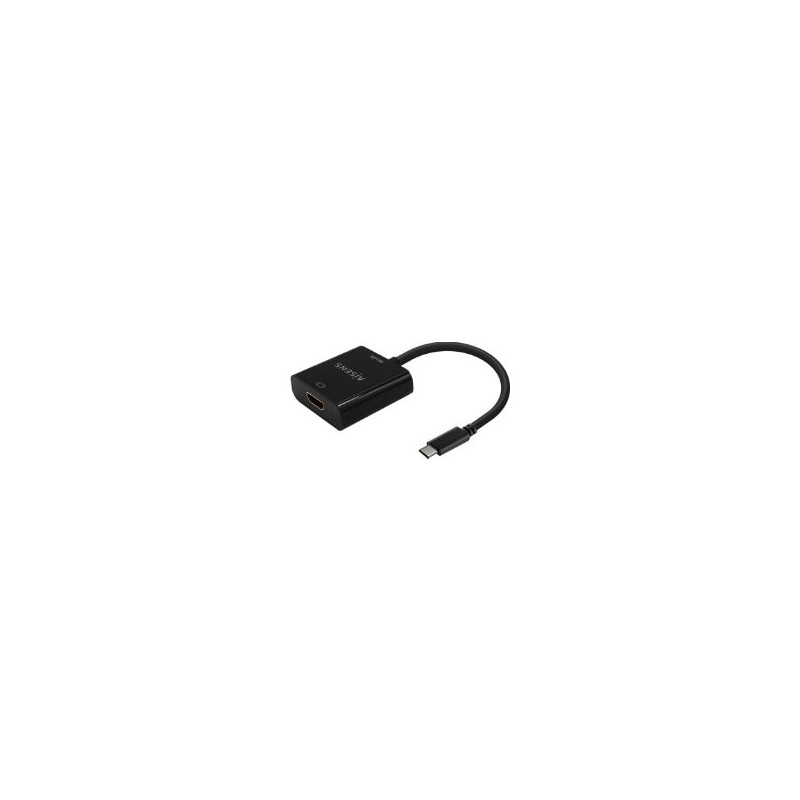 Adaptador AISENS USB-C/M a HDMI/H 4K Negro (A109-0684) Adaptador AISENS USB-C/M a HDMI/H 4K Negro (A109-0684)