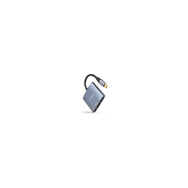Adaptador Nanocable USB-C a USB-A/C/HDMI (10.16.4306)
