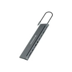 Docking CONCEPTRONIC 12en1 USB-C 18cm Gris (DONN17G)