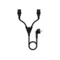 Nanocable Schuko/M a 2xC13/H 1.8m Negro (10.22.0100) Nanocable Schuko/M a 2xC13/H 1.8m Negro (10.22.0100)