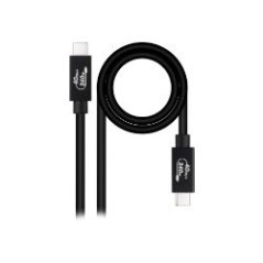 Nanocable USB-C 4.0 M/M 1.8m Negro (10.01.5002)