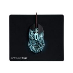 Pack Gaming Trust Ratón+Alfombrilla RGB Negro (24752)