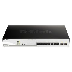 Switch D-Link 8xRJ45 GbE 2xSFP PoE (DGS-1210-10MP/E)