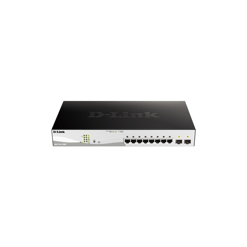 Switch D-Link 8xRJ45 GbE 2xSFP PoE (DGS-1210-10MP/E) Switch D-Link 8xRJ45 GbE 2xSFP PoE (DGS-1210-10MP/E)