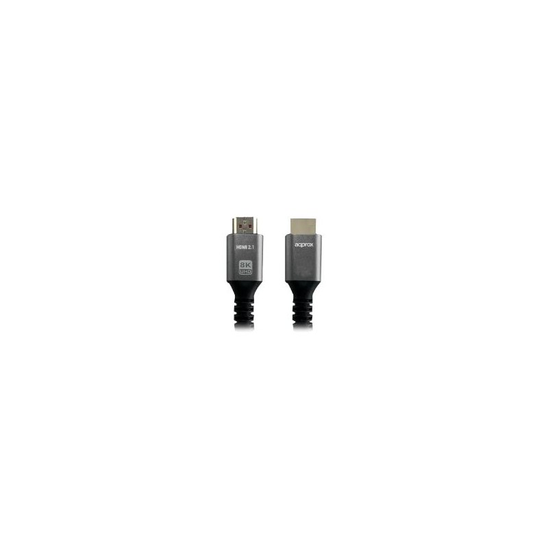 Cable Approx HDMI/M a HDMI/M 2m Negro/Gris (APPC63)