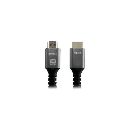 Cable Approx HDMI/M a HDMI/M 2m Negro/Gris (APPC63)
