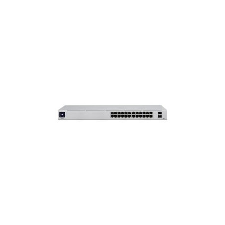 Switch Ubiquiti 24xRJ45 GbE 2xSFP Rack Plata (USW-24)