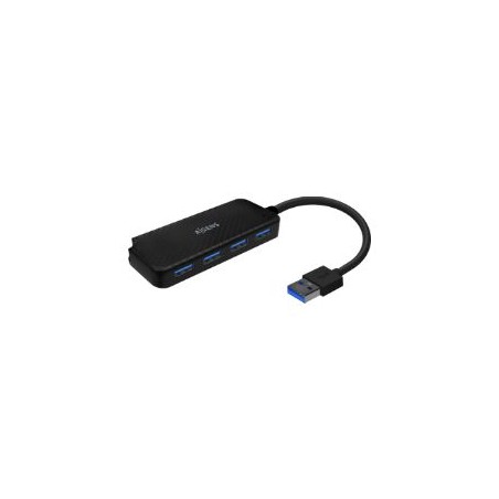 Hub AISENS USB-A 3.0 a 4xUSB-A 3.0 Negro (A106-0713)