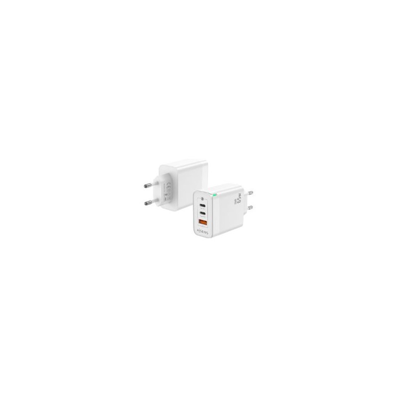 Cargador Pared AISENS 2Usb-C Usb-A 65W(ASCH-65W3P007-W) Cargador Pared AISENS 2Usb-C Usb-A 65W(ASCH-65W3P007-W)