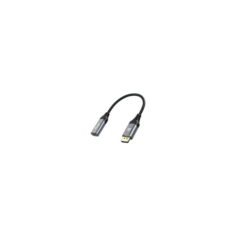 Cable EQUIP DP 1.2 a HDMI/H 15cm Gris/Negro (EQ133445) Cable EQUIP DP 1.2 a HDMI/H 15cm Gris/Negro (EQ133445)
