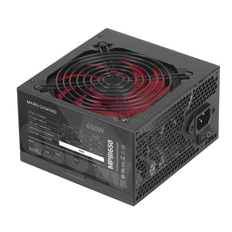 Fuente Mars Gaming ATX 650W PFC 85% Negra (MPIII650)