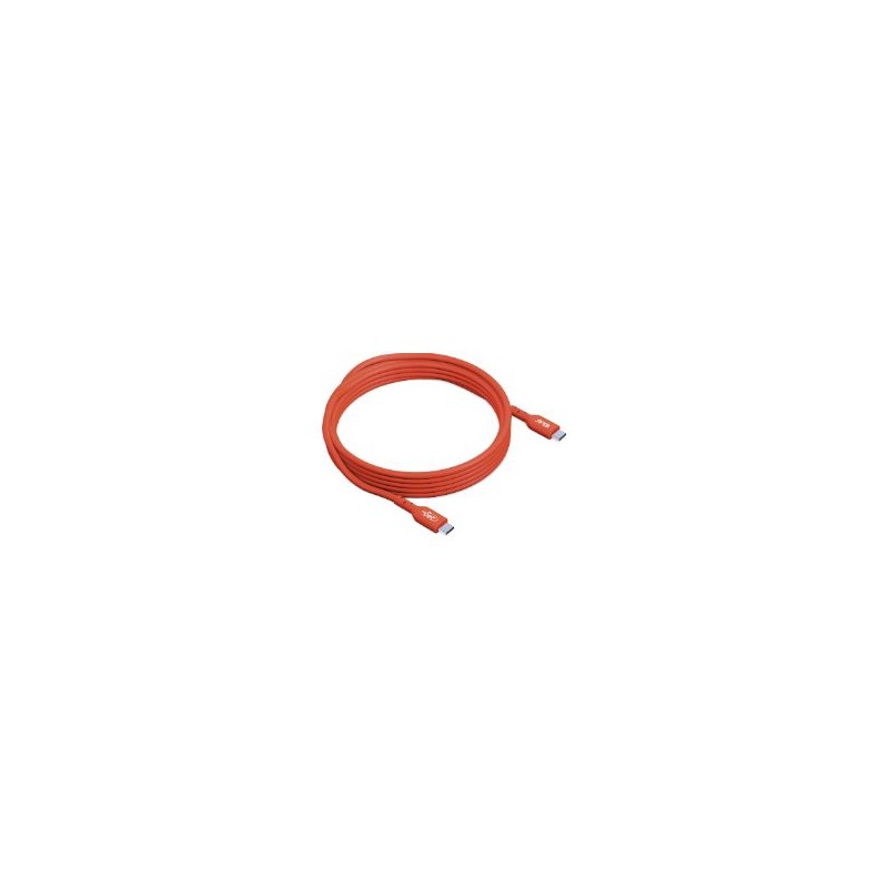 Cable Club 3D USB-C/M a USB-C/M 3m Naranja (CAC-1513)
