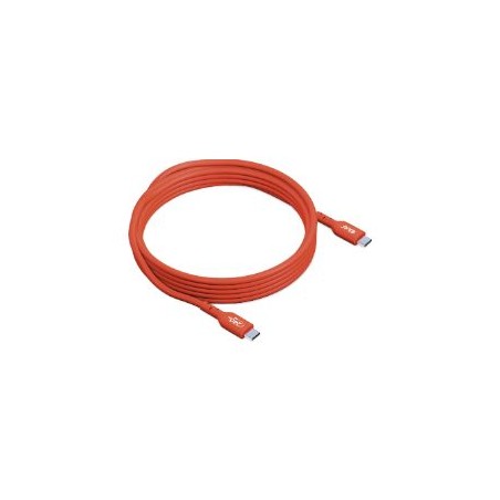 Cable Club 3D USB-C/M a USB-C/M 3m Naranja (CAC-1513)
