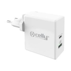 Cargador Pared CELLY 30W 1xUSB-C 1xUSB-A (TCUSBC30WWH)