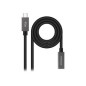 Nanocable USB-C/M a USB-C/H 1m Negro (10.01.4401)