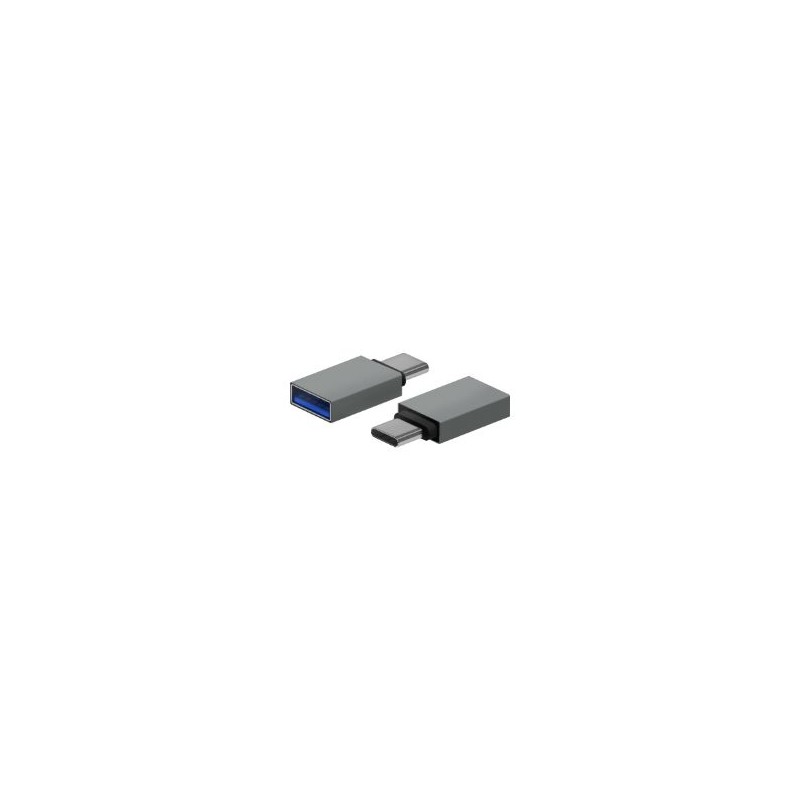 Adaptador AISENS USB-C/M a USB-A/H Gris (A108-0718) Adaptador AISENS USB-C/M a USB-A/H Gris (A108-0718)