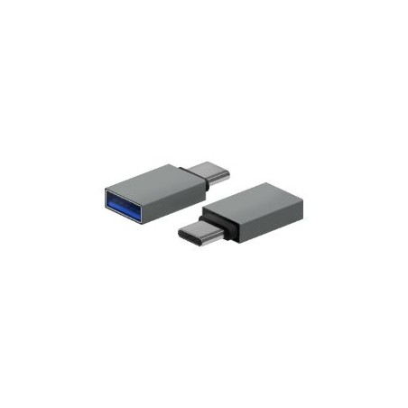 Adaptador AISENS USB-C/M a USB-A/H Gris (A108-0718)