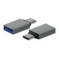 Adaptador AISENS USB-C/M a USB-A/H Gris (A108-0718) Adaptador AISENS USB-C/M a USB-A/H Gris (A108-0718)