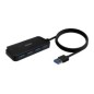 Hub AISENS USB-A 3.0 a 4xUSB-A 3.0 Negro (A106-0714)