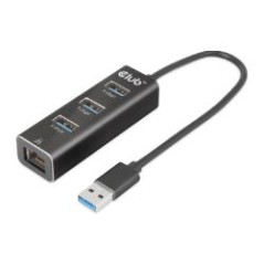 Hub Club 3D USB-A a 3xUSB-A 3.0/RJ45 Negro (CSV-1430A)