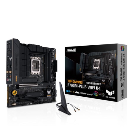 ASUS TUF GAMING B760M-PLUS WIFI D4: (1700) 4DDR4 mATX