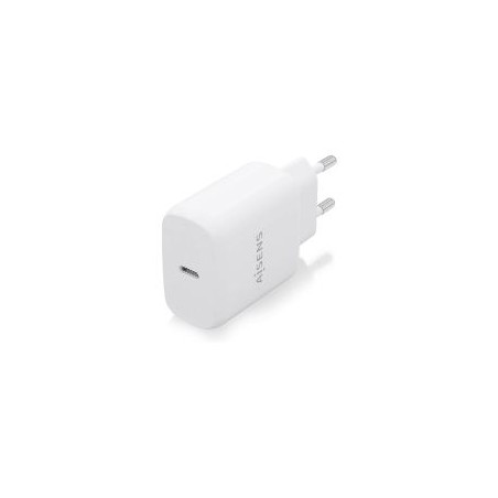 Cargador de Pared AISENS 1xUSB-C 25W Blanco (A110-0756)