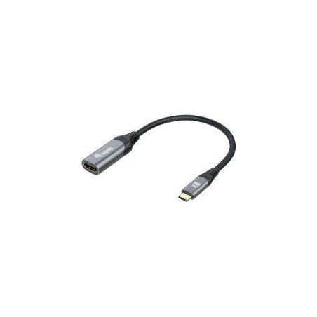 Cable EQUIP USB-C/M a HDMI/H 15cm Negro/Gris (EQ133492)