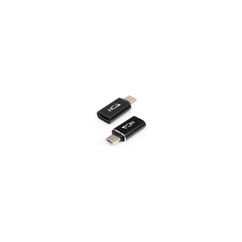 Adaptador Nanocable mUSB/M a USB-C/H Negro (10.02.0014)