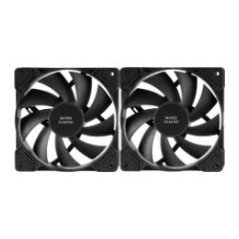 Ventilador Mars Gaming 120mm Kit 2 Negro (MFPWMX2)