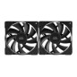 Ventilador Mars Gaming 120mm Kit 2 Negro (MFPWMX2)