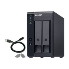 Caja Expansión QNAP 2 Bahías SATA3 Negra (TR-002)