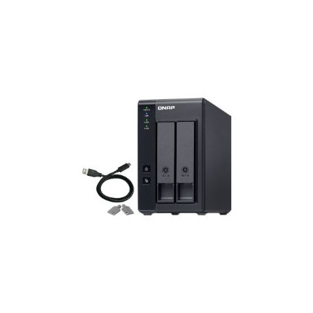 Caja Expansión QNAP 2 Bahías SATA3 Negra (TR-002)