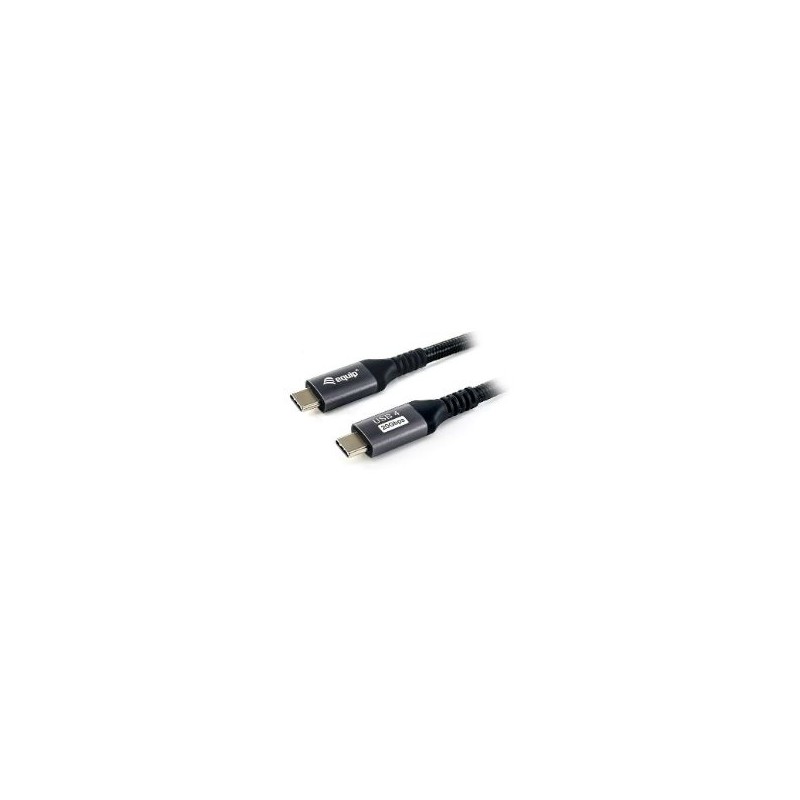 Cable EQUIP USB-C/M a USB-C/M 2m Negro (EQ128382)